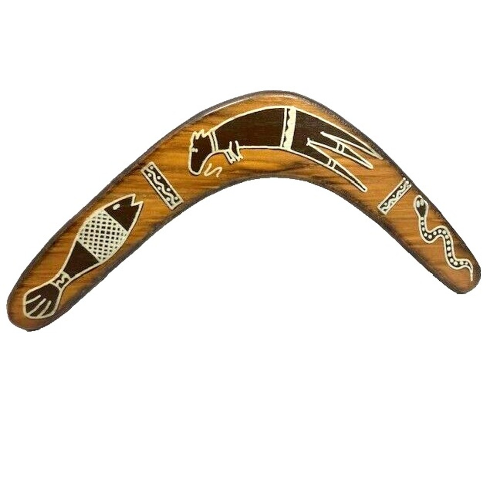 Authentic Vtg Jabiru Aboriginal Australian Boomerang Handcrafted Australia 14"